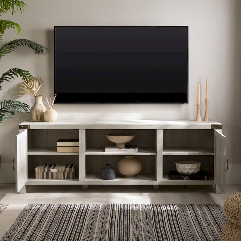 Meuble TV de 70 pouces avec porte de grange