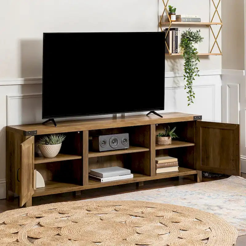 Meuble TV de 70 pouces avec porte de grange