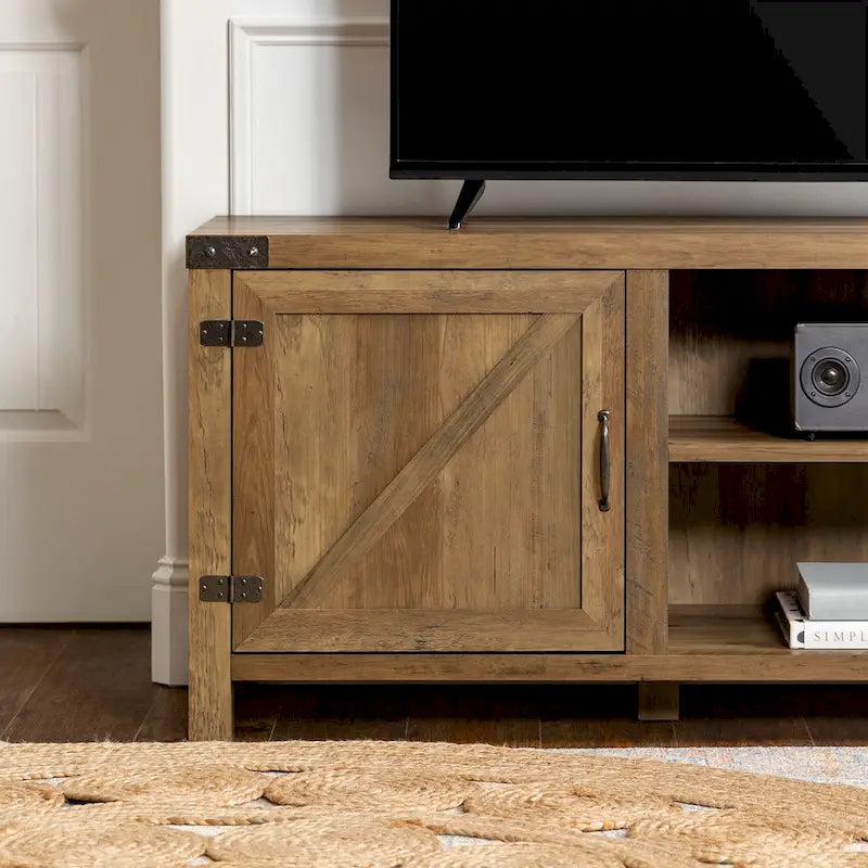 Meuble TV de 70 pouces avec porte de grange