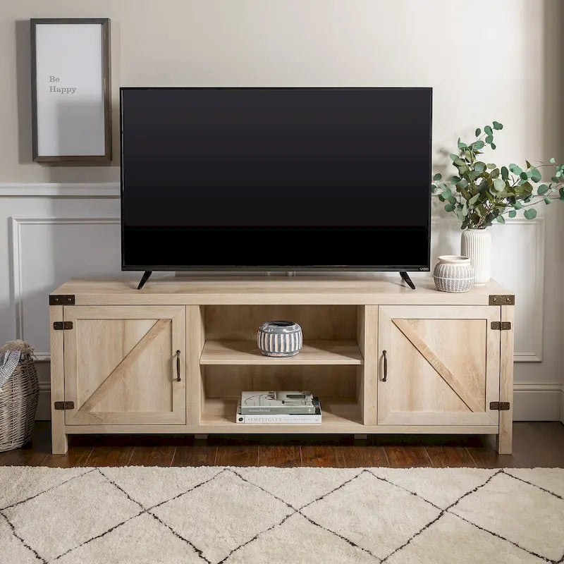 Meuble TV de 70 pouces avec porte de grange