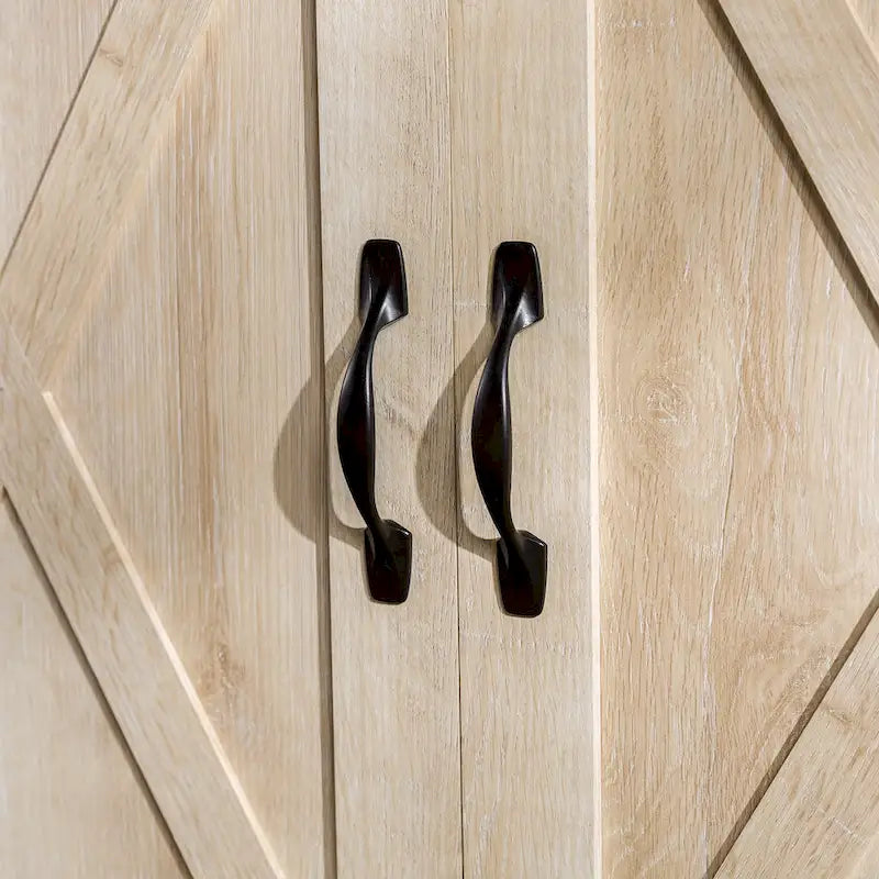 Meuble TV de 58 pouces avec portes de grange coulissantes