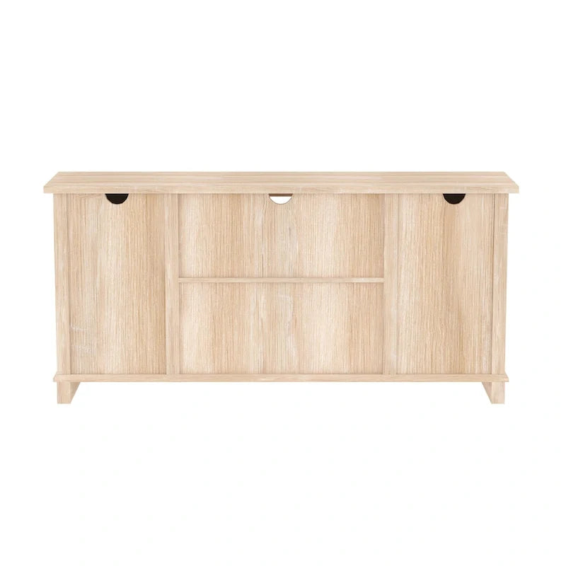 Meuble TV de 58 pouces avec portes de grange coulissantes