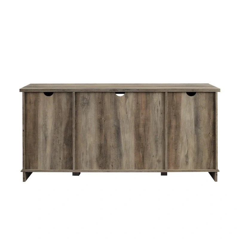 Meuble TV de 58 pouces avec portes de grange coulissantes