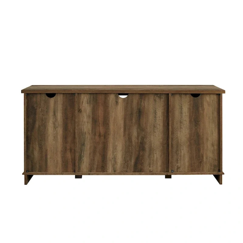 Meuble TV de 58 pouces avec portes de grange coulissantes