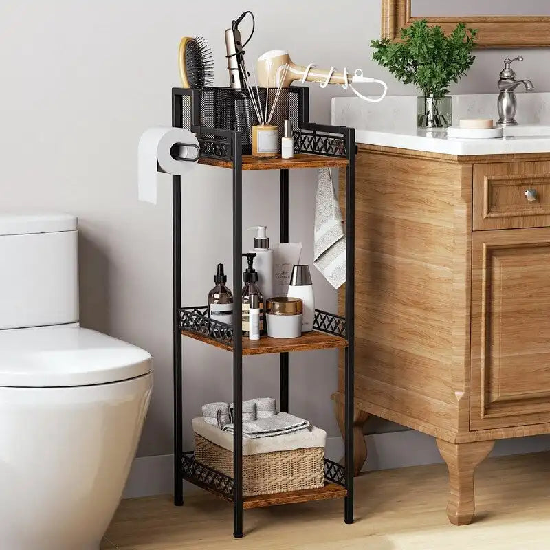 Organizador de baño de 3 niveles - 11.42D x 9.85W x 32.68H