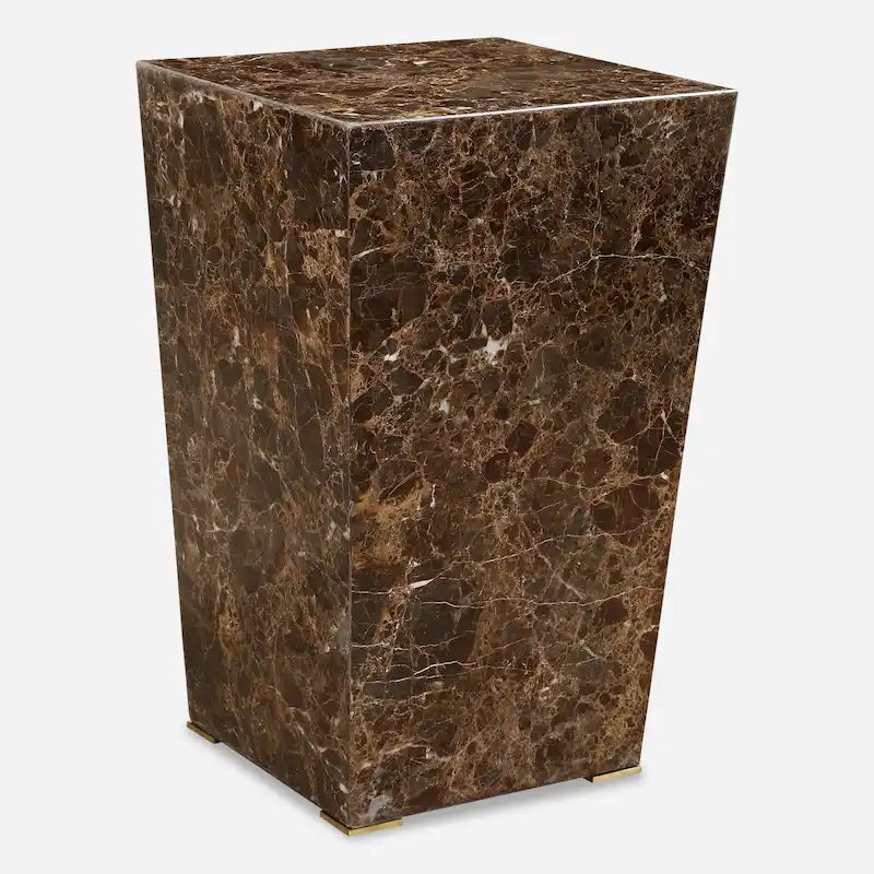 Mesa decorativa de mármol de 14 de ancho