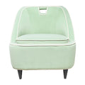 Silla decorativa moderna tapizada en dos tonos - 28 x 30 x 31