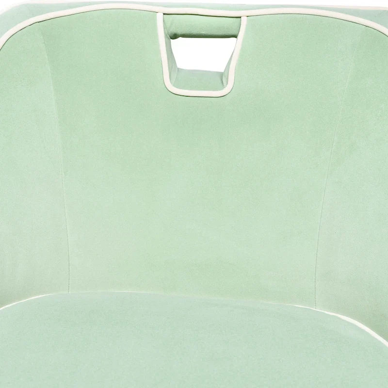 Silla decorativa moderna tapizada en dos tonos - 28 x 30 x 31
