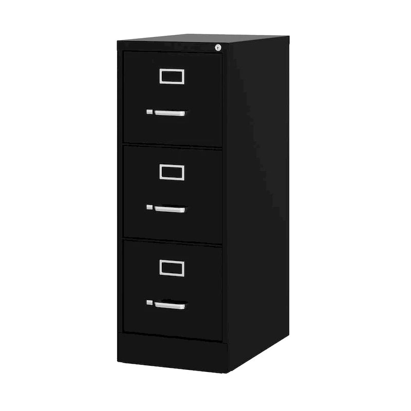 Archivador vertical de 22 pulgadas de profundidad, 3 cajones y tamaño para cartas