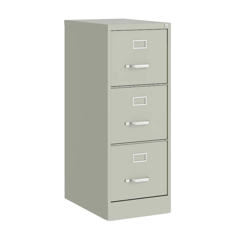 Archivador vertical de 22 pulgadas de profundidad, 3 cajones y tamaño para cartas
