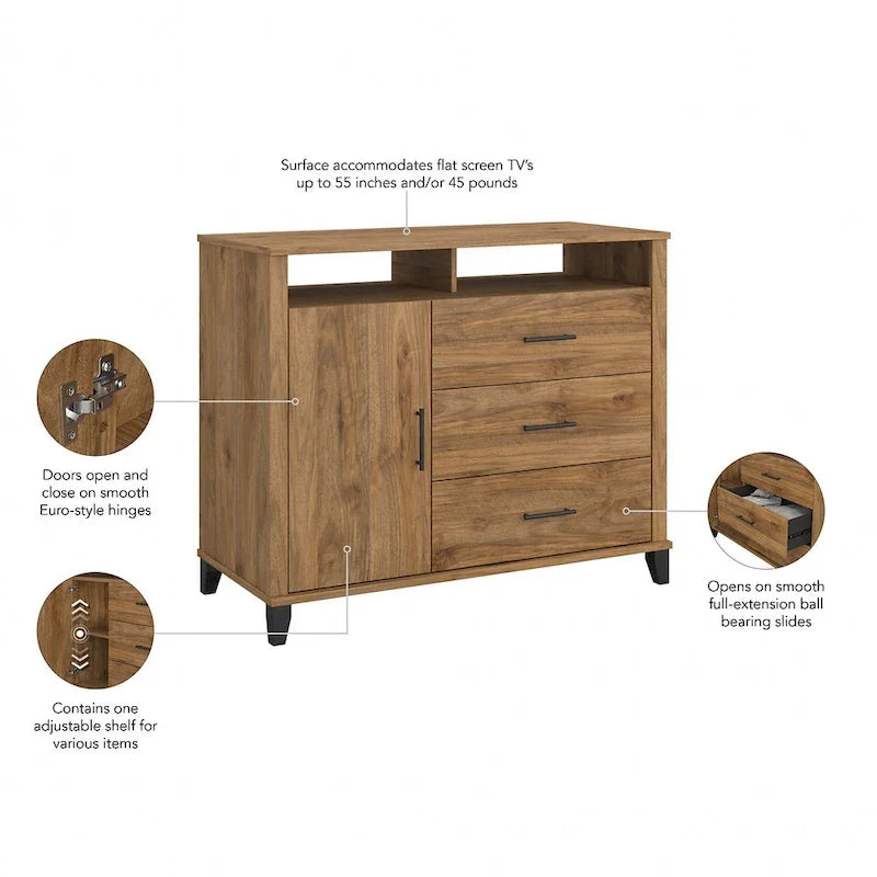 Mueble alto para TV con almacenamiento
