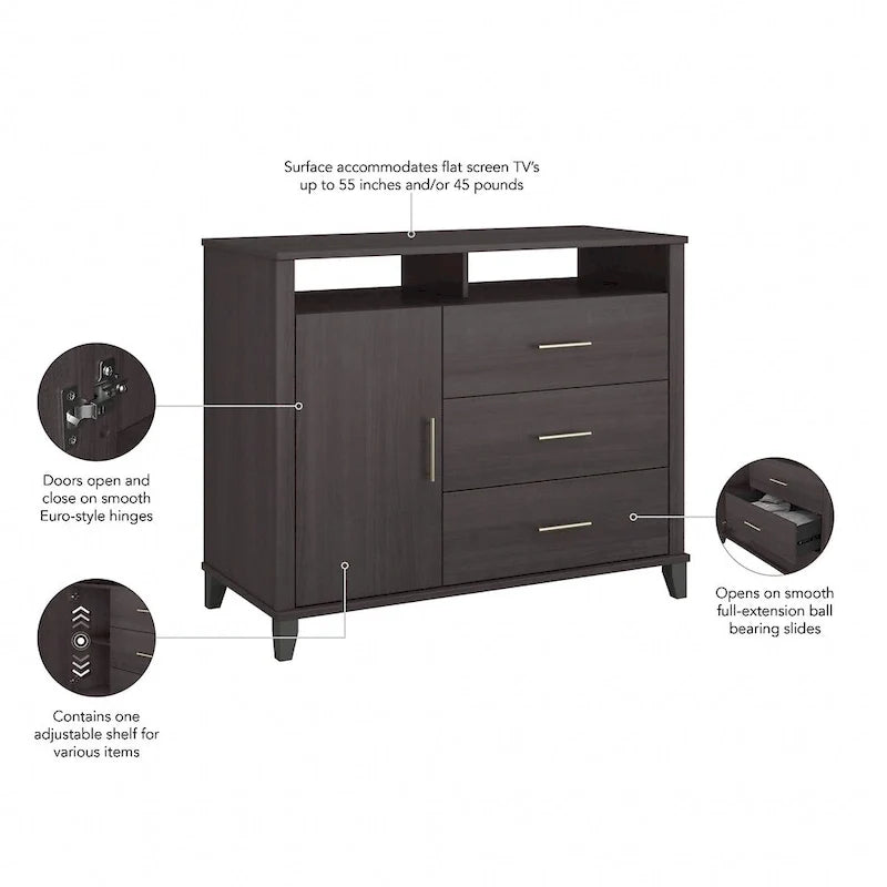 Mueble alto para TV con almacenamiento