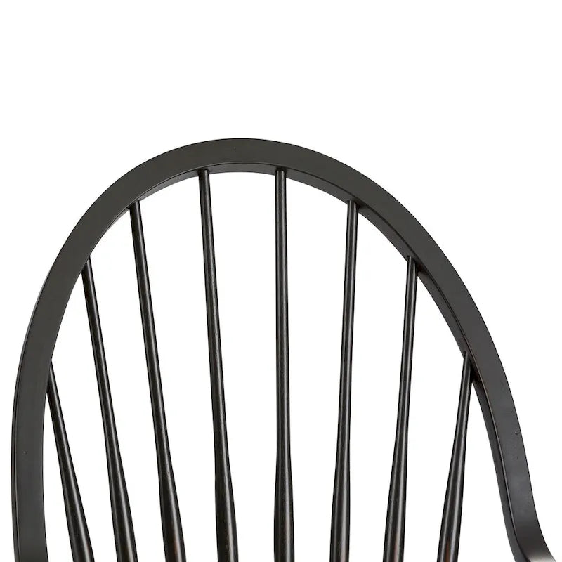 Silla Windsor negra con brazos