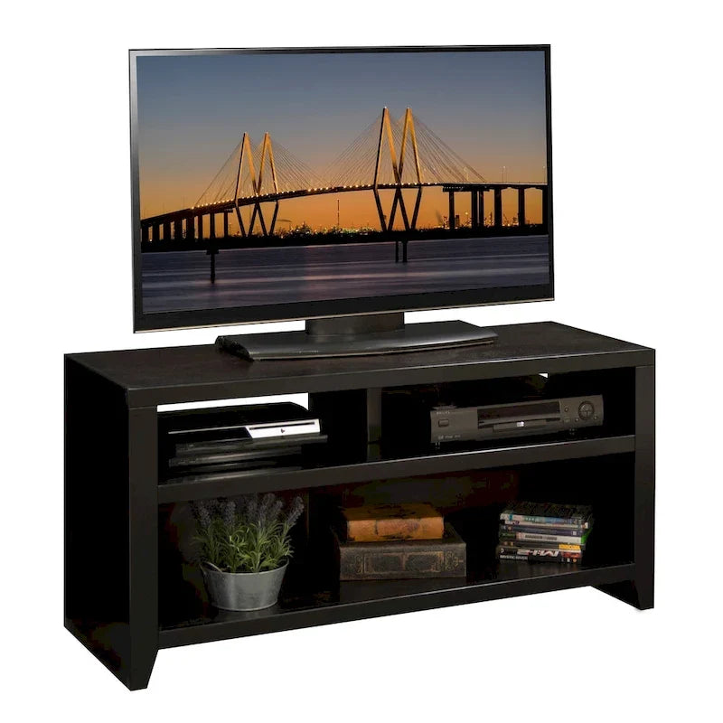 Mueble para TV de 48 pulgadas, para televisores de hasta 55 pulgadas, no requiere montaje, acabado color moca