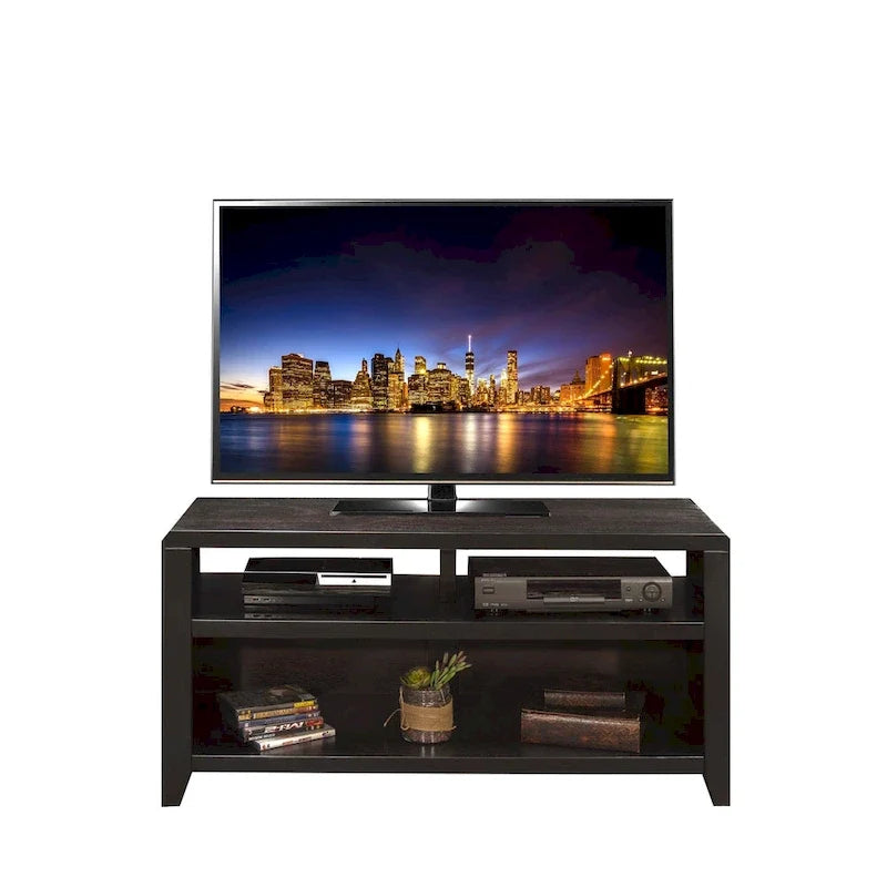 Mueble para TV de 48 pulgadas, para televisores de hasta 55 pulgadas, no requiere montaje, acabado color moca