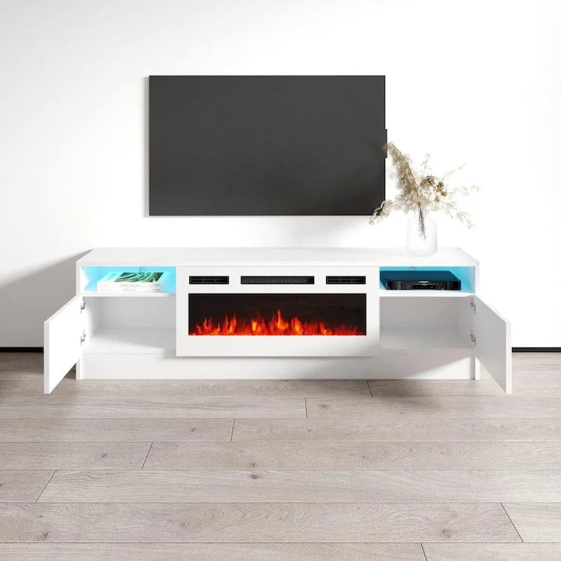 Elektrischer Kamin-TV-Ständer, 63