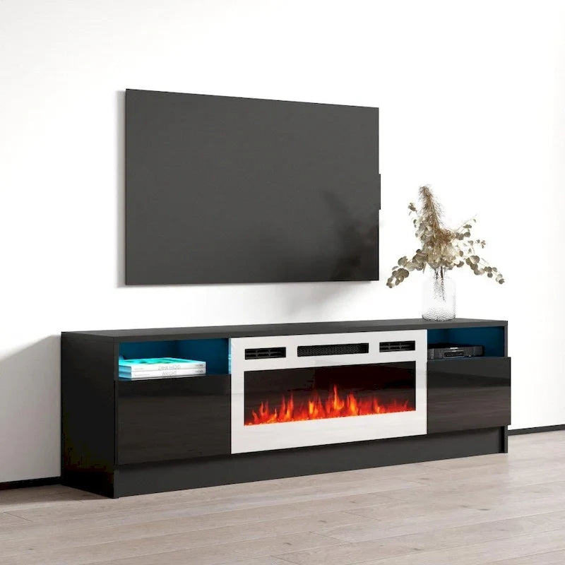 Elektrischer Kamin-TV-Ständer, 63