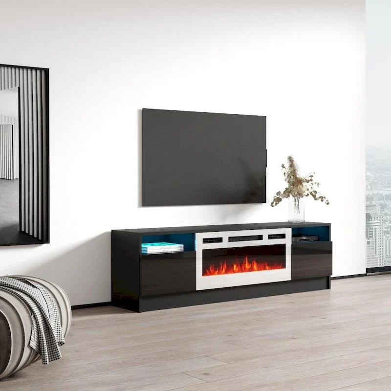 Elektrischer Kamin-TV-Ständer, 63