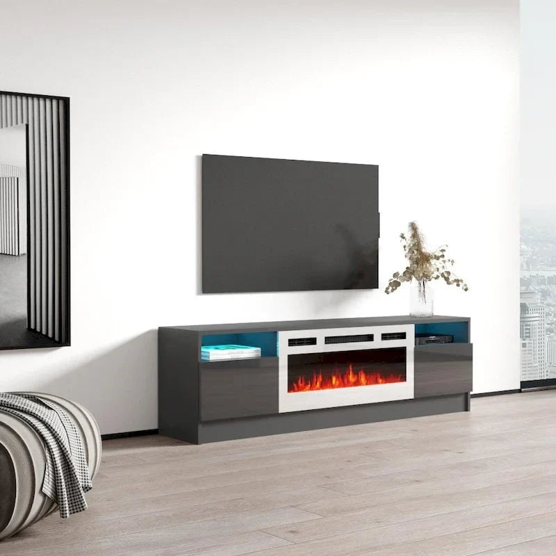 Elektrischer Kamin-TV-Ständer, 63