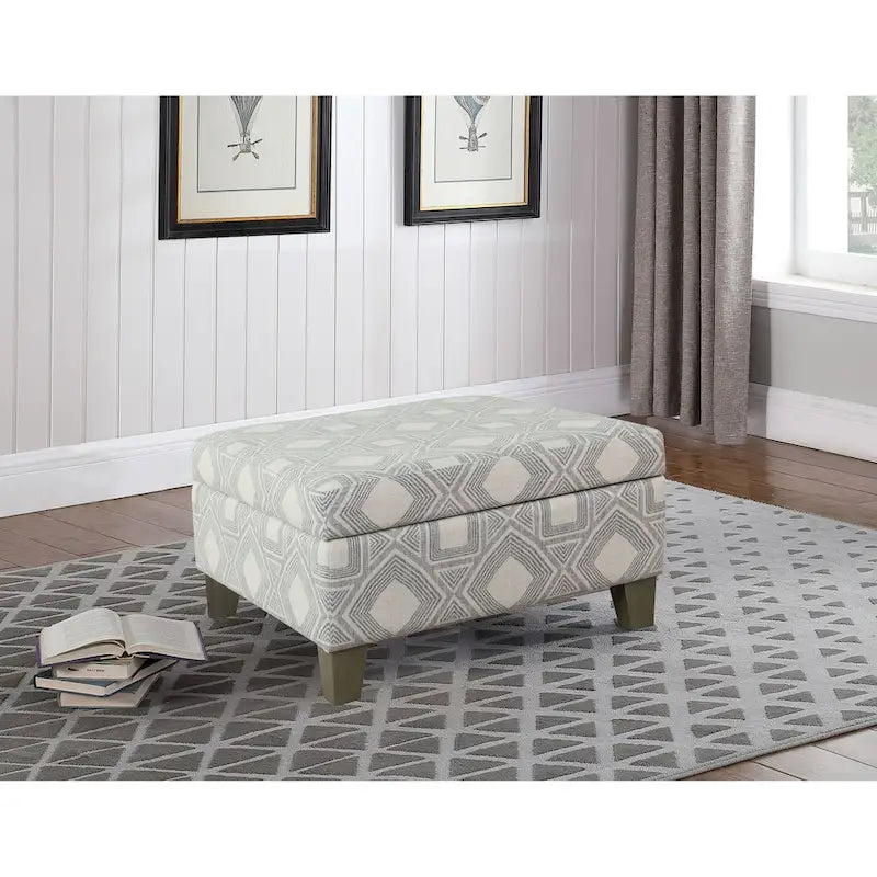 Ottoman de rangement de luxe de 28 pouces carré