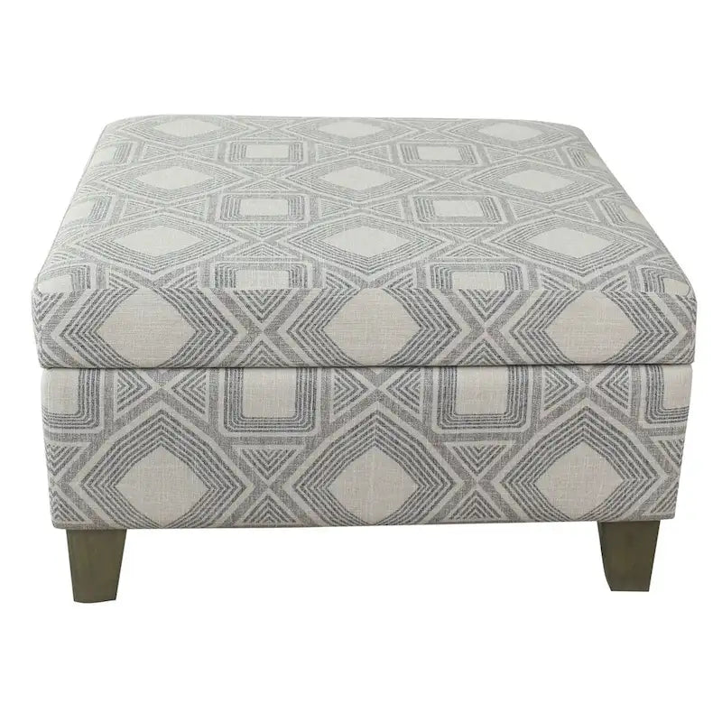 Ottoman de rangement de luxe de 28 pouces carré
