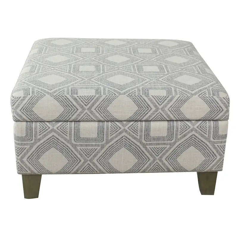 Ottoman de rangement de luxe de 28 pouces carré