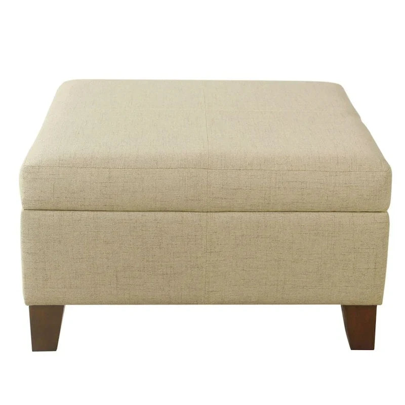 Ottoman de rangement de luxe de 28 pouces carré
