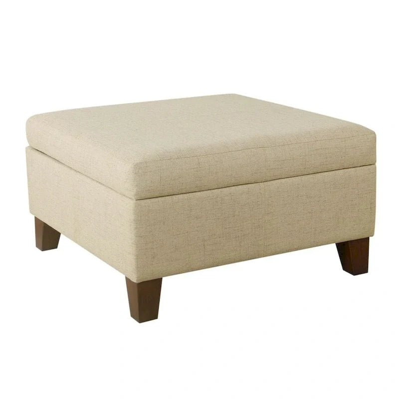 Ottoman de rangement de luxe de 28 pouces carré