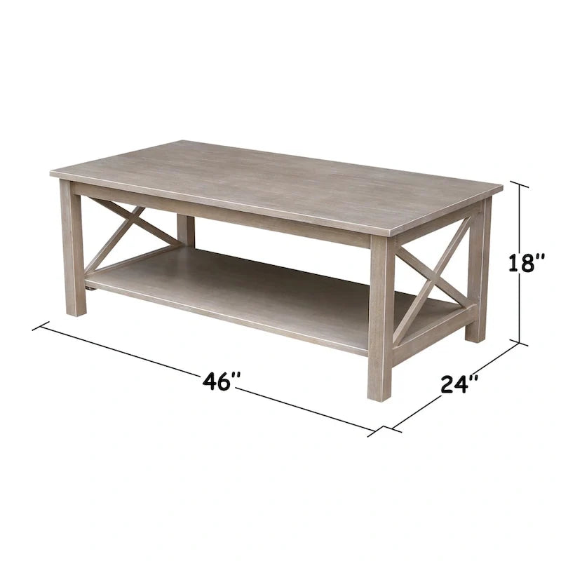 Table basse en bois massif