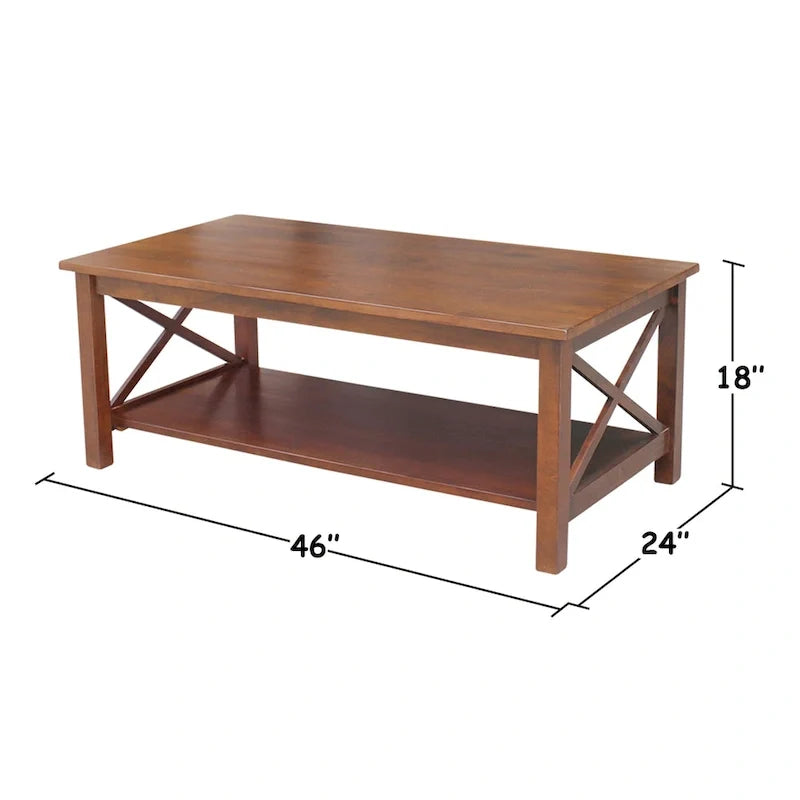 Table basse en bois massif