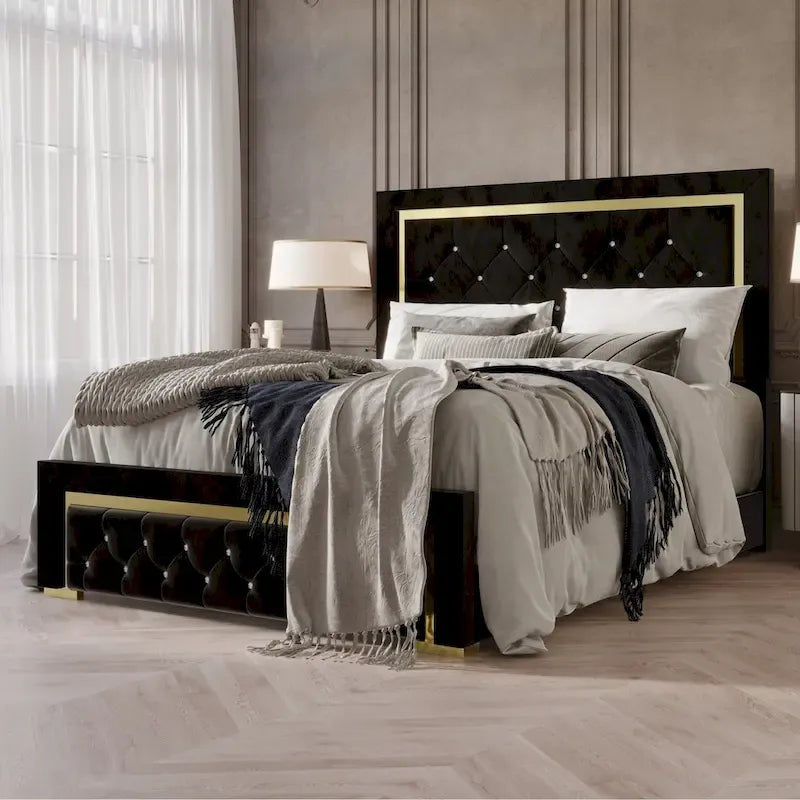 Cama con paneles