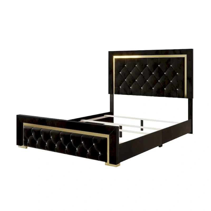 Cama con paneles