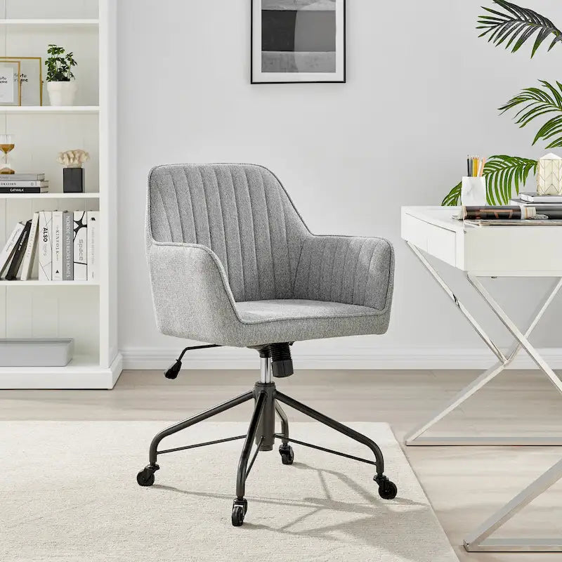 Fauteuil de bureau pivotant en tissu
