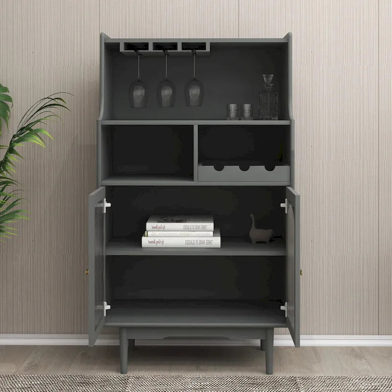 Armoire à vin avec casier à vin amovible