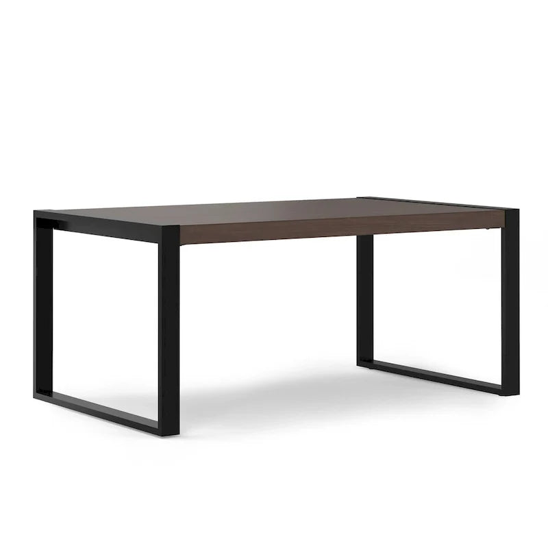 Table à manger rectangulaire moderne industrielle de 66 pouces x 40 pouces - 66 pouces de large