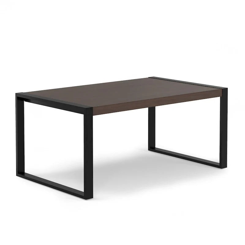Table à manger rectangulaire moderne industrielle de 66 pouces x 40 pouces - 66 pouces de large
