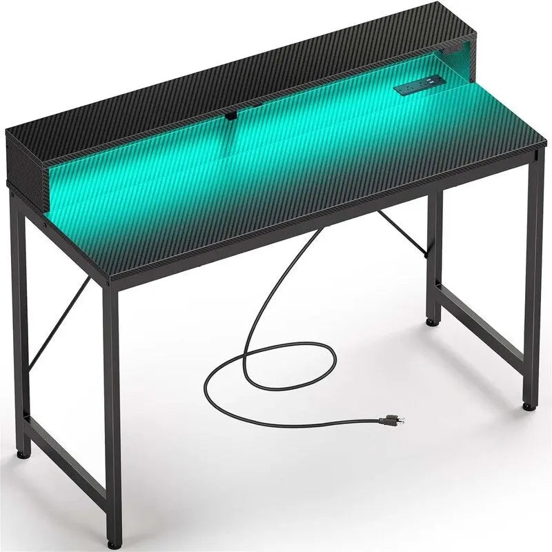 Bureau d’ordinateur de 39 pouces avec éclairage LED