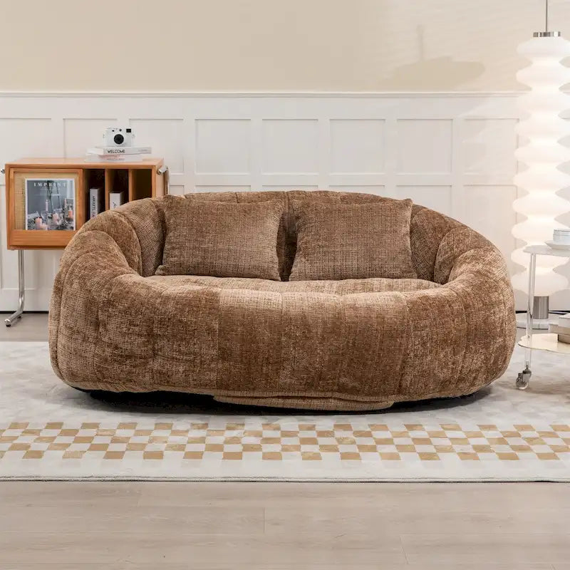 Fauteuil poire en chenille, canapé décontracté