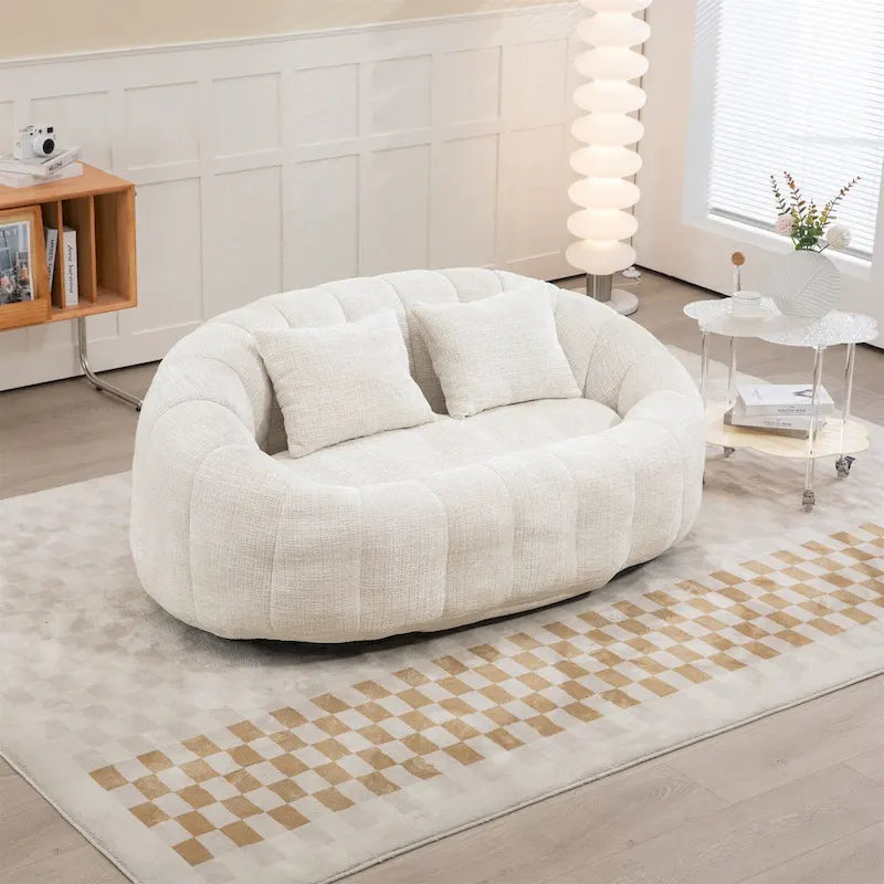 Fauteuil poire en chenille, canapé décontracté