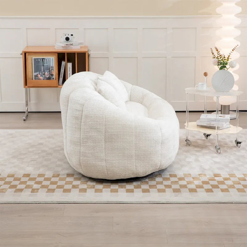 Fauteuil poire en chenille, canapé décontracté