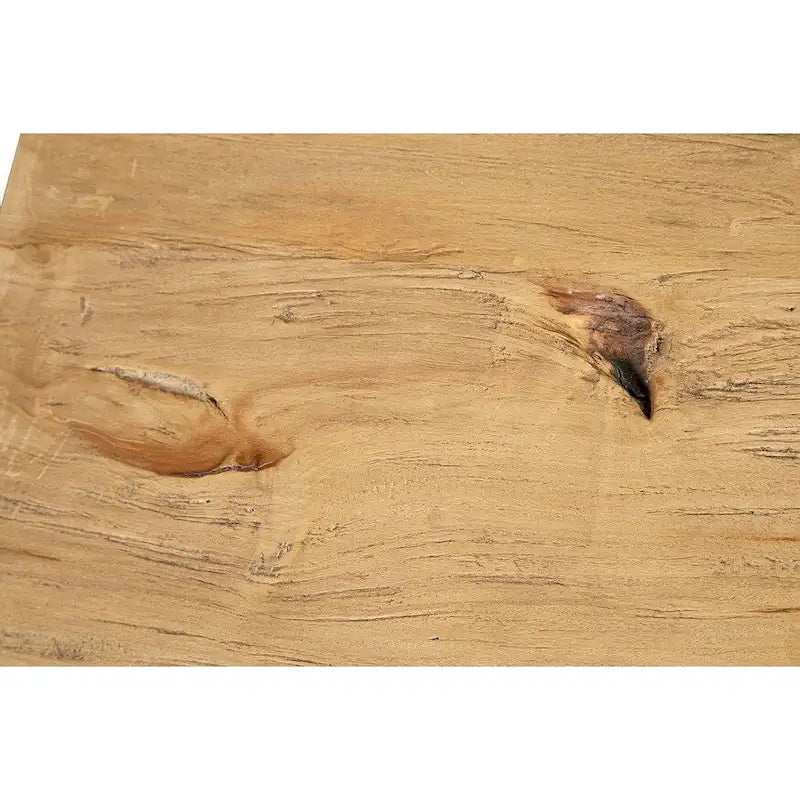 Mesa auxiliar de olmo recuperado, natural