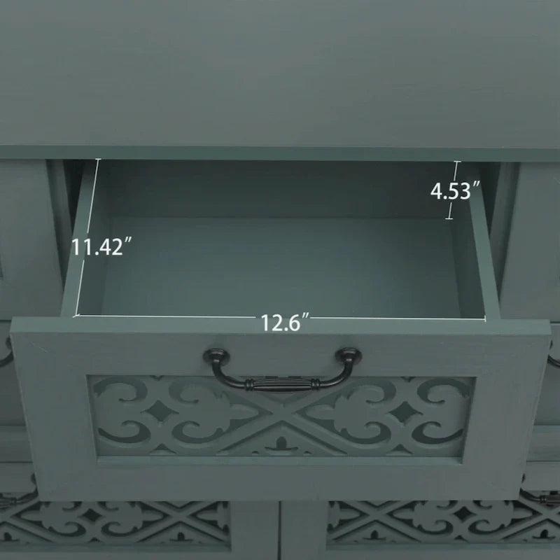 Commode à 7 tiroirs, mobilier américain, convient à la chambre, au salon et au bureau