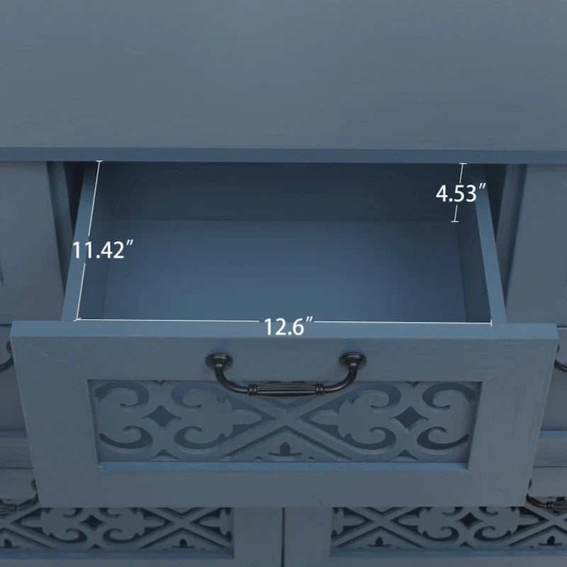 Commode à 7 tiroirs, mobilier américain, convient à la chambre, au salon et au bureau