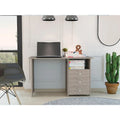 Escritorio para computadora, tres cajones, un estante, mesa para computadora para sala o dormitorio