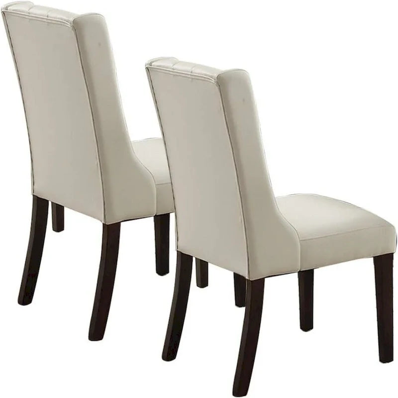 Modern Faux Leather Tufted Dining Chair,Set of 2