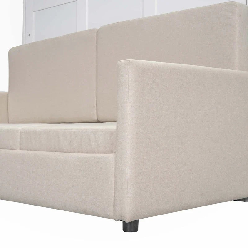 Lit escamotable mural grand lit avec coussin