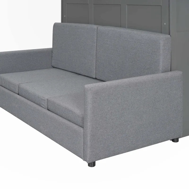 Lit escamotable mural grand lit avec coussin